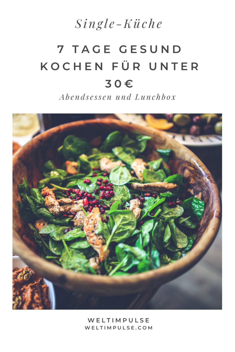 7 tage gesund kochen für unter 30€