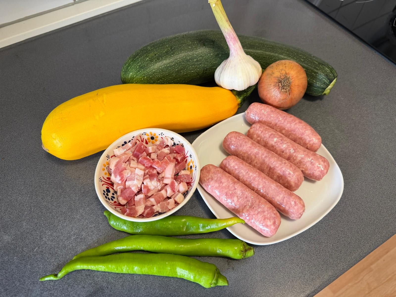 Gefüllte Zucchini zucchini Überbacken